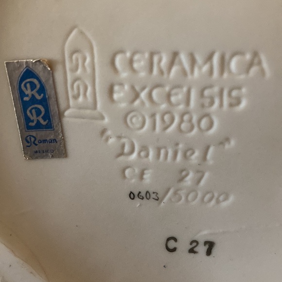 RR Ceramica Excelsis 1980 “Daniel” ce27 #0603/5000 - Picture 7 of 7